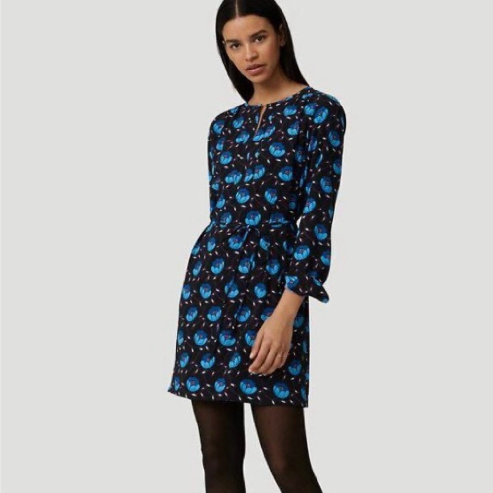 LOFT Blue Floral Dress